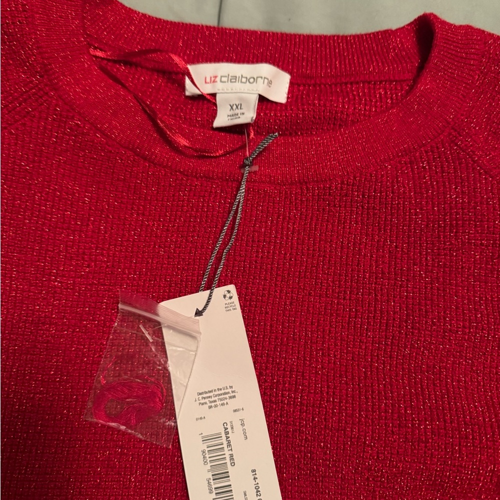 Liz Claiborne Women's Red Sweater